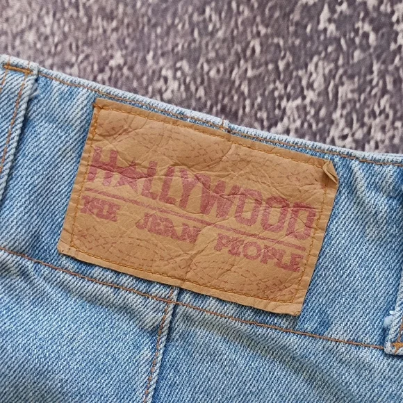 Vintage Hollywood Fared Dernim Jeans - Picture 3 of 10